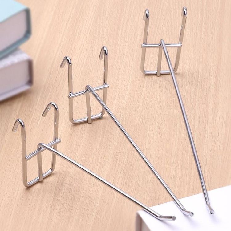 Hook 50 PCS 3.5mm Supermarket Iron Grid Shelf Hook, Length: 10cm