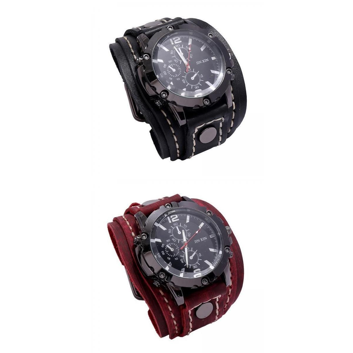 Wrist Watch Bracelet Leather Bracelet Watch Men