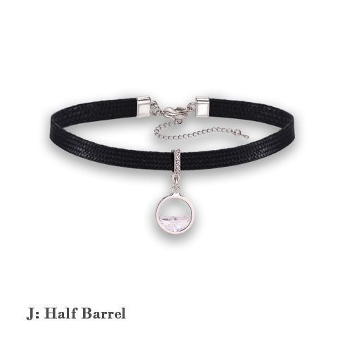 Ladies Necklace Black Neckband Clavicle Chain Women's Personality Choker J
