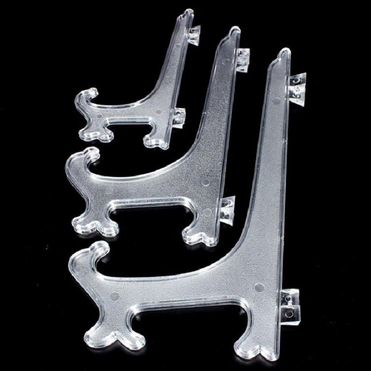 Storage Hook 10 PCS Plastic High Transparent Frame Holder