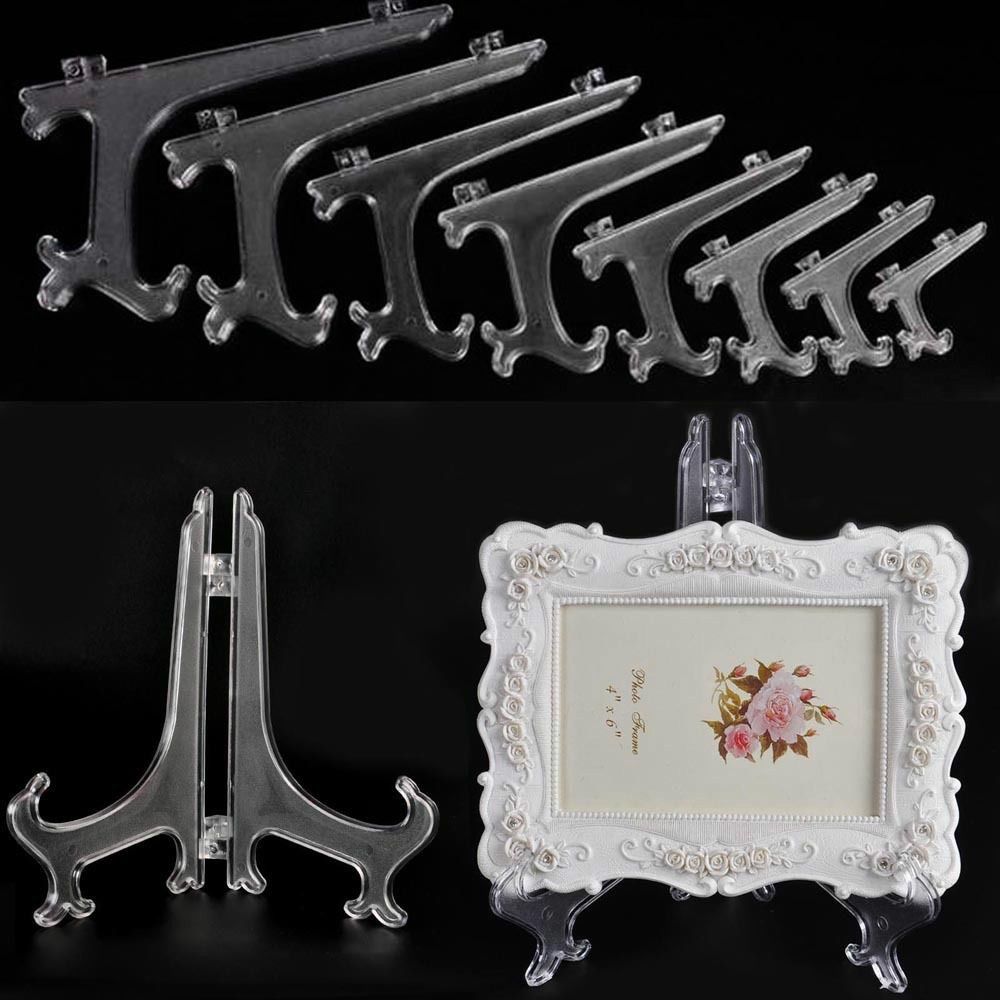 Storage Hook 10 PCS Plastic High Transparent Frame Holder