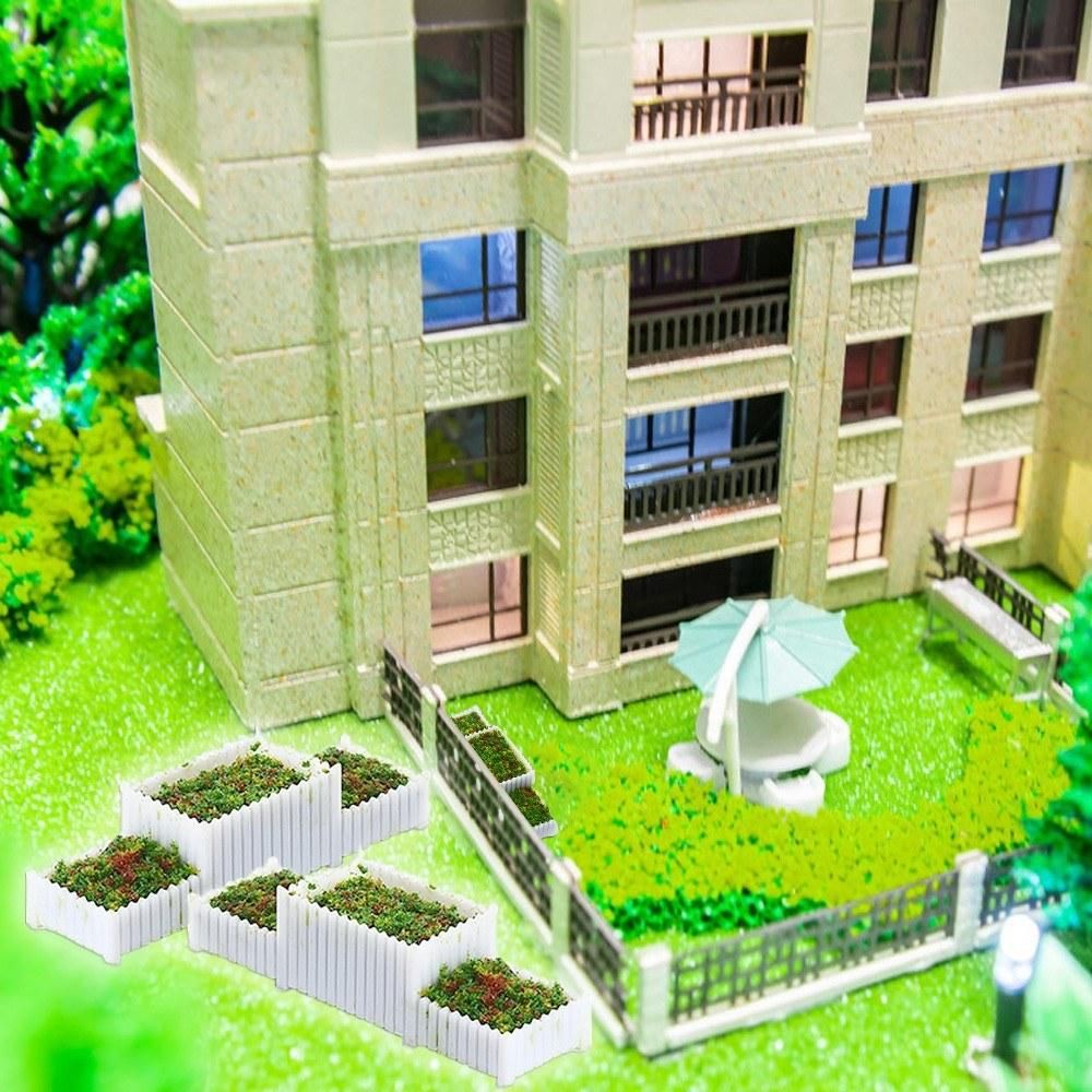 5Pcs DIY Sand Table Template Layout Material Road Park Flowerbed Scenery Booth Flowerbed Model