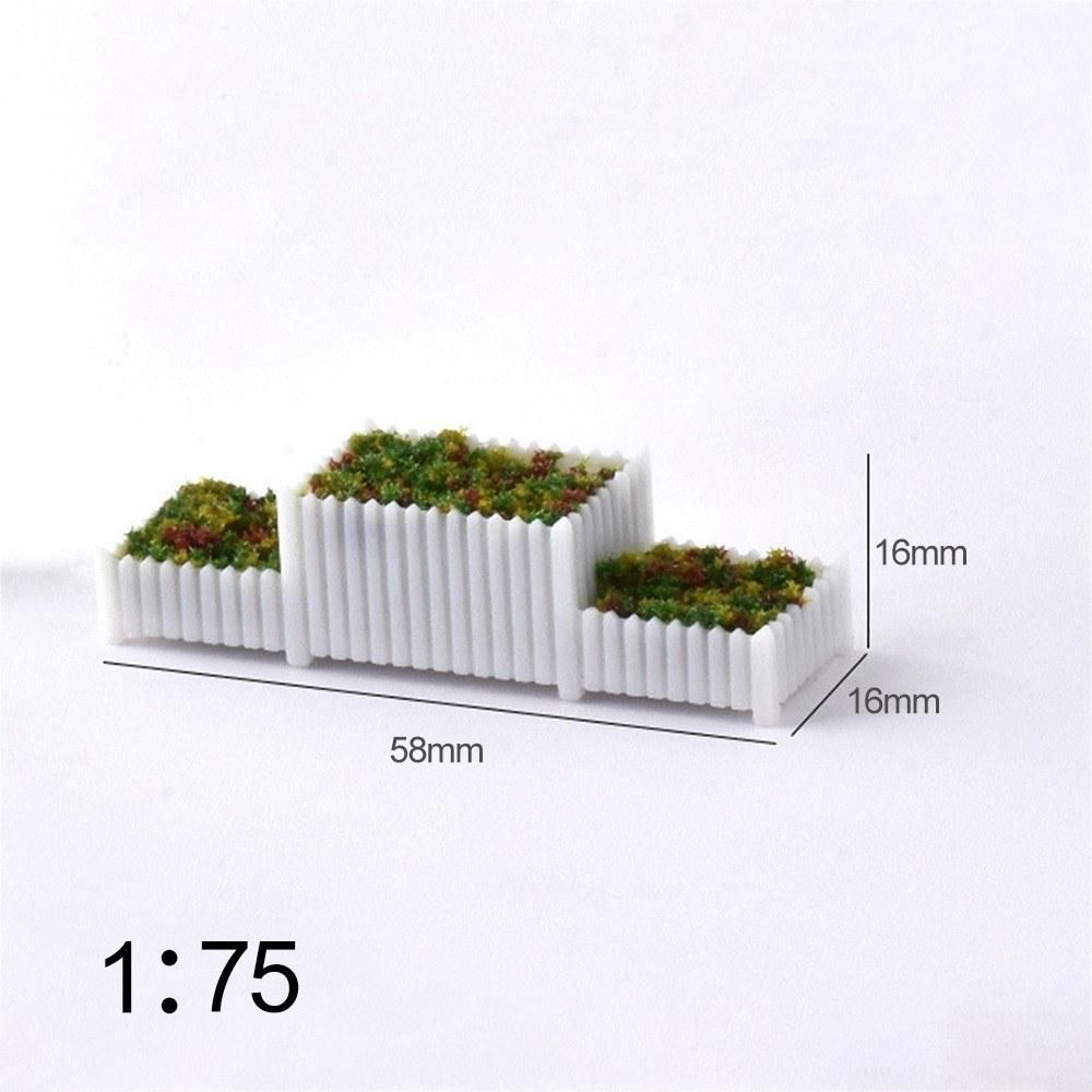 5Pcs DIY Sand Table Template Layout Material Road Park Flowerbed Scenery Booth Flowerbed Model