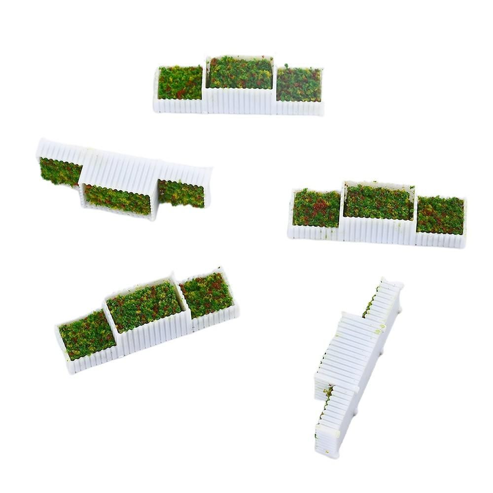5Pcs DIY Sand Table Template Layout Material Road Park Flowerbed Scenery Booth Flowerbed Model