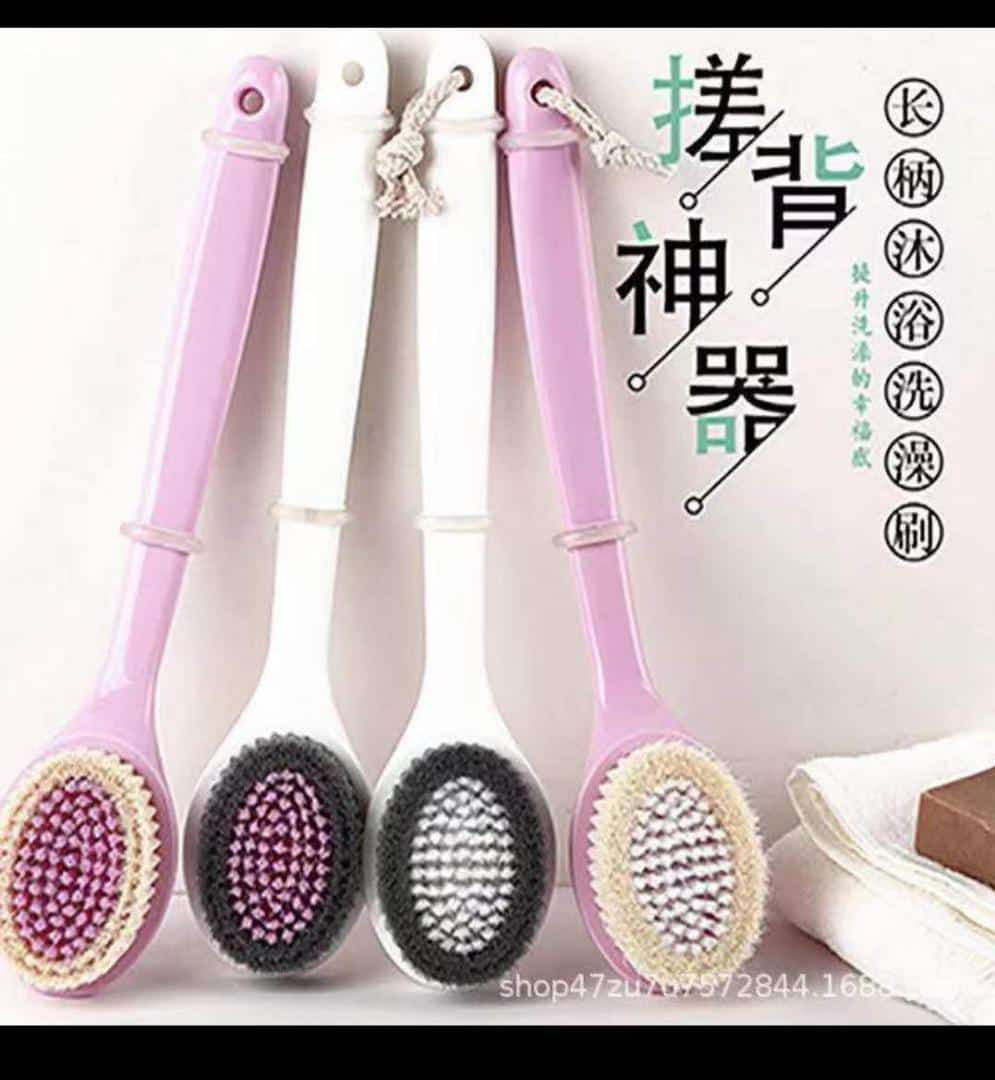 (1Brush) Long Handled Body Brush Bath Exfoliating Brush.