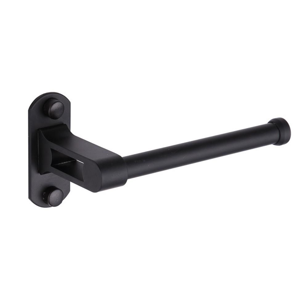 Toilet Paper Holder Wall Mount, Matte Black Toilet Paper Roll Holder, Bathroom Toilet Kitchen Towel Holder