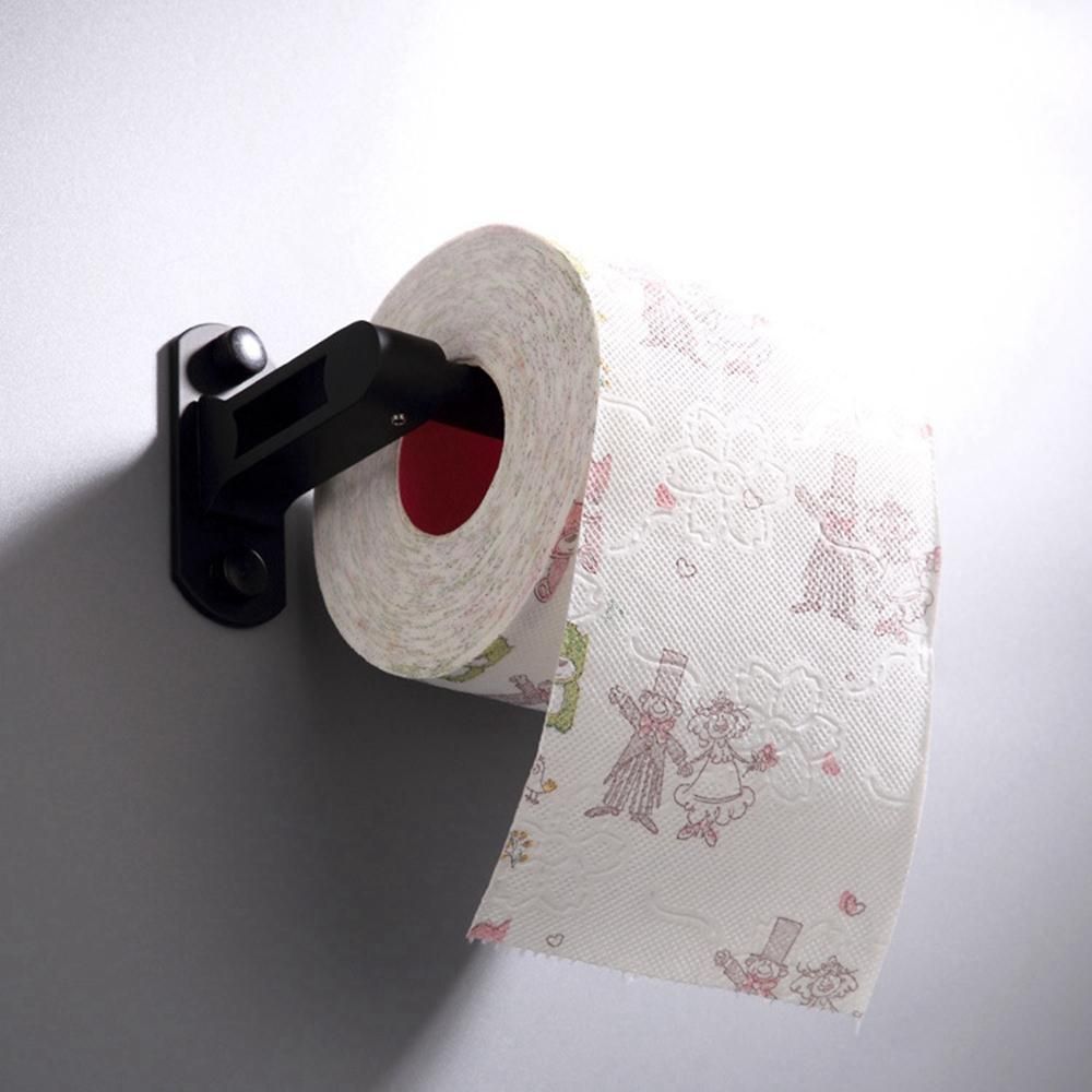 Toilet Paper Holder Wall Mount, Matte Black Toilet Paper Roll Holder, Bathroom Toilet Kitchen Towel Holder