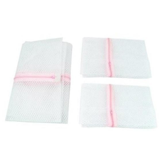 3 x Zipped Laundry Washing Mesh Bags Net Socks Underwear