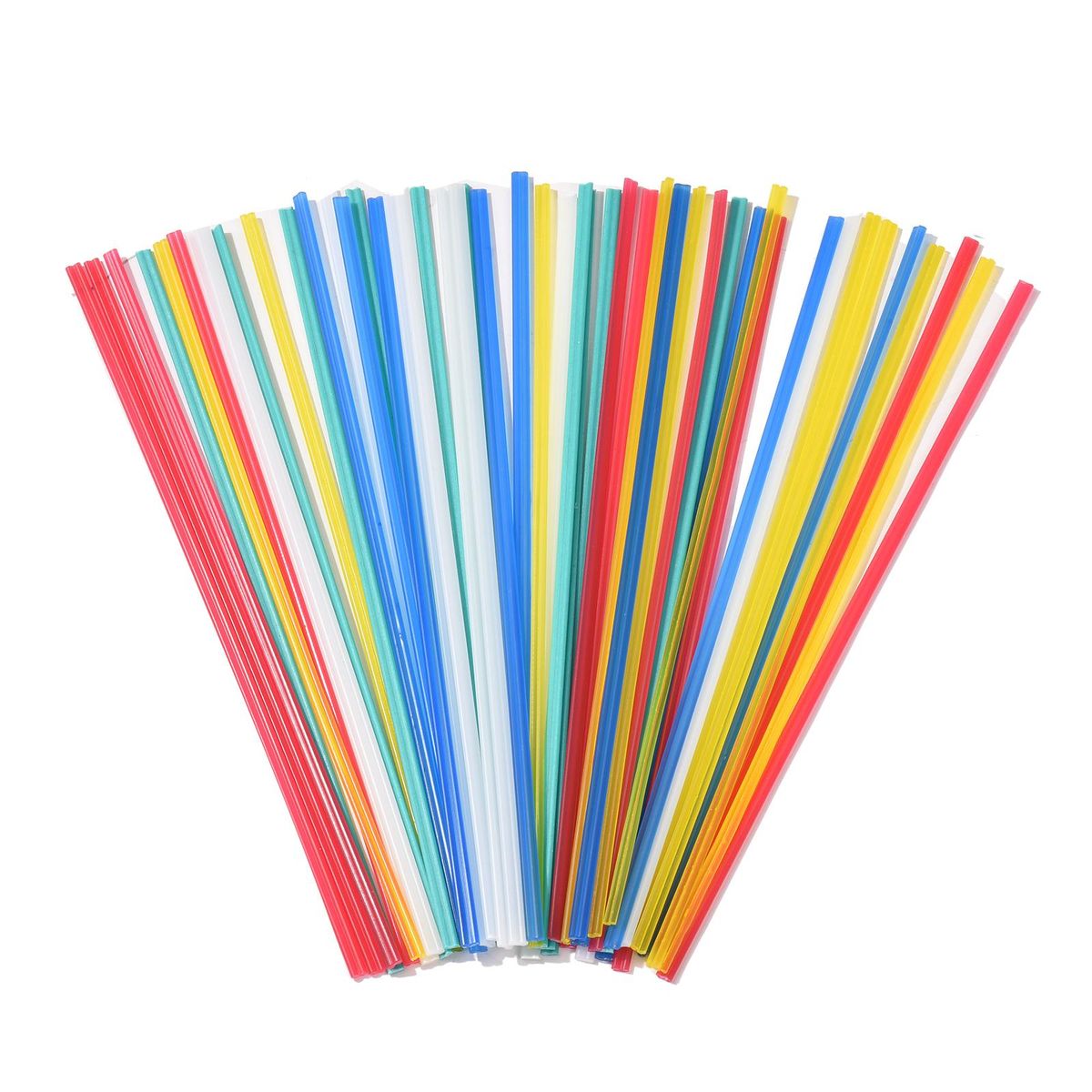 50 PCS PP Plastic Welding Rods Low Density Polypropylene Flat Rods for Car Bumper Plastic Pipe Car Baffles (25cm / 9.84in)