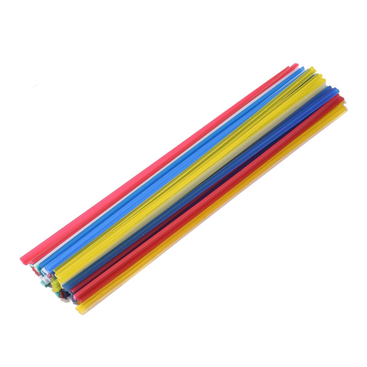 50 PCS PP Plastic Welding Rods Low Density Polypropylene Flat Rods for Car Bumper Plastic Pipe Car Baffles (25cm / 9.84in)
