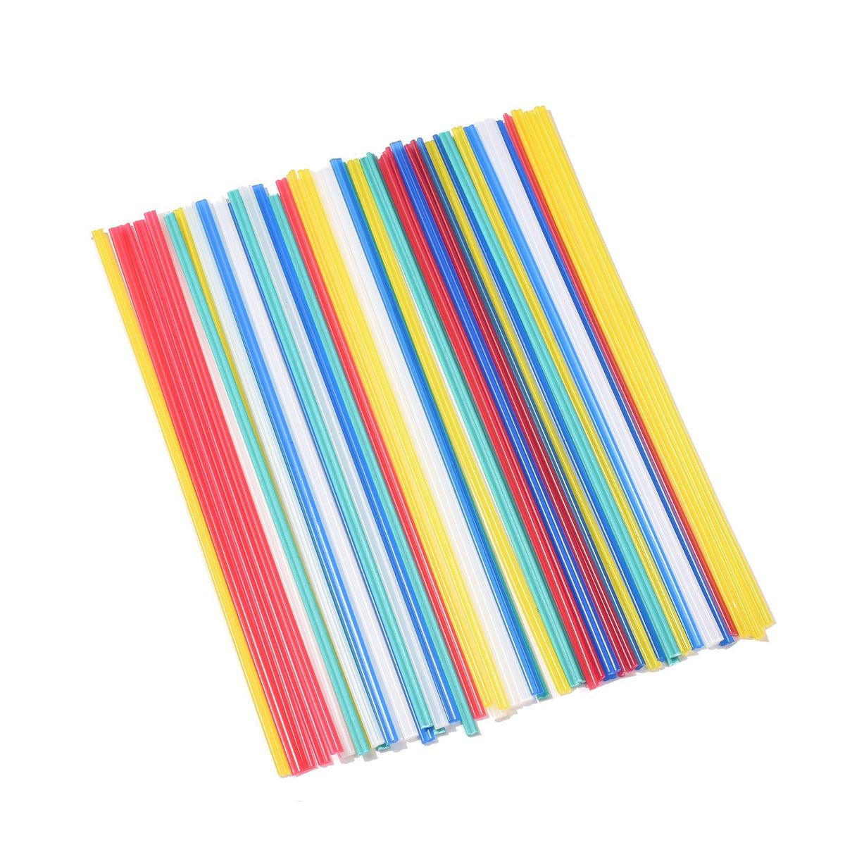 50 PCS PP Plastic Welding Rods Low Density Polypropylene Flat Rods for Car Bumper Plastic Pipe Car Baffles (25cm / 9.84in)