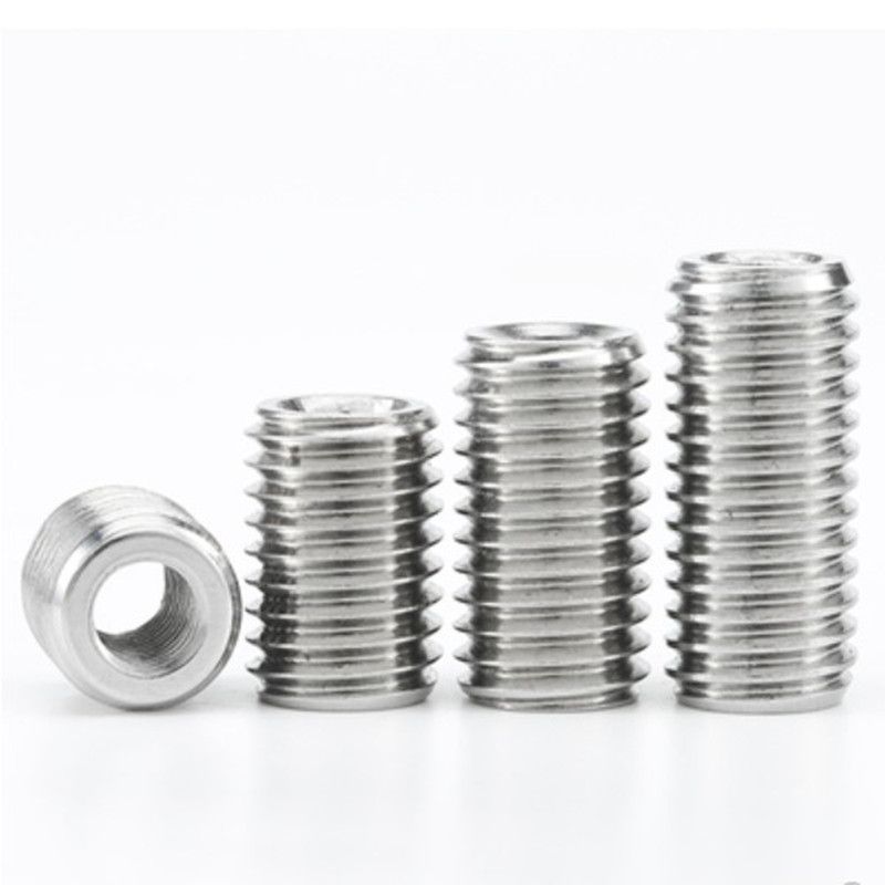 2-5pcs M2 M2.5 M3 M4 M5 M6 M8 M10 M12 Stainless Steel 304 Inside Outside Thread Adapter Screw Wire Thread Insert Conversion Nut-30mm 2PCS
