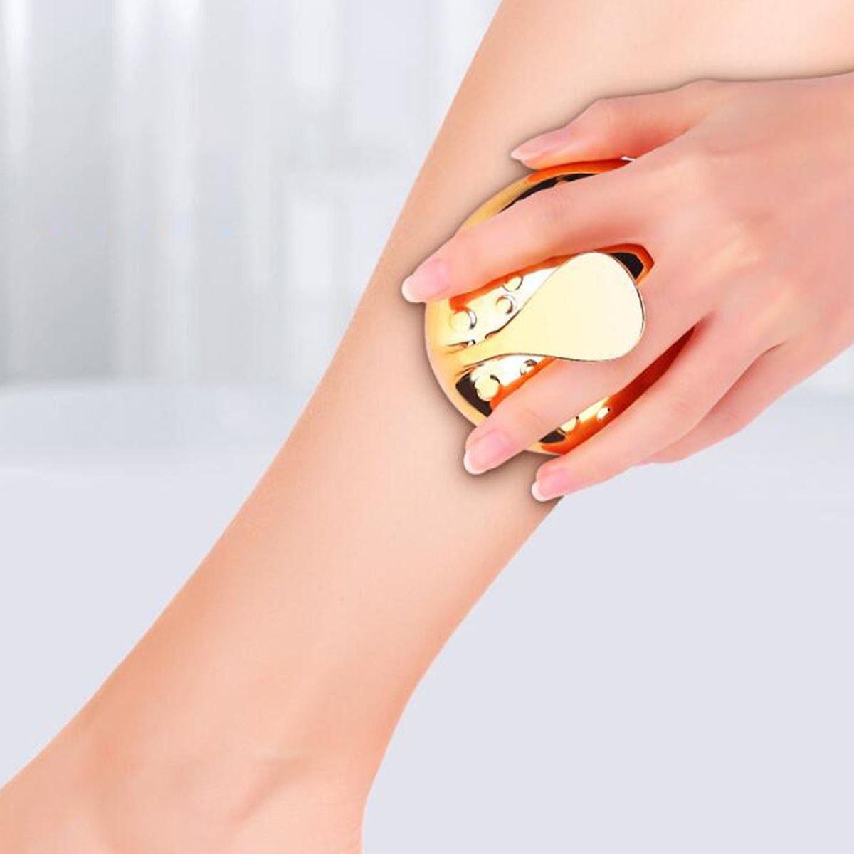 Nano Crystal Hair Remover Eraser Reusable Easy To Use Golden Frame