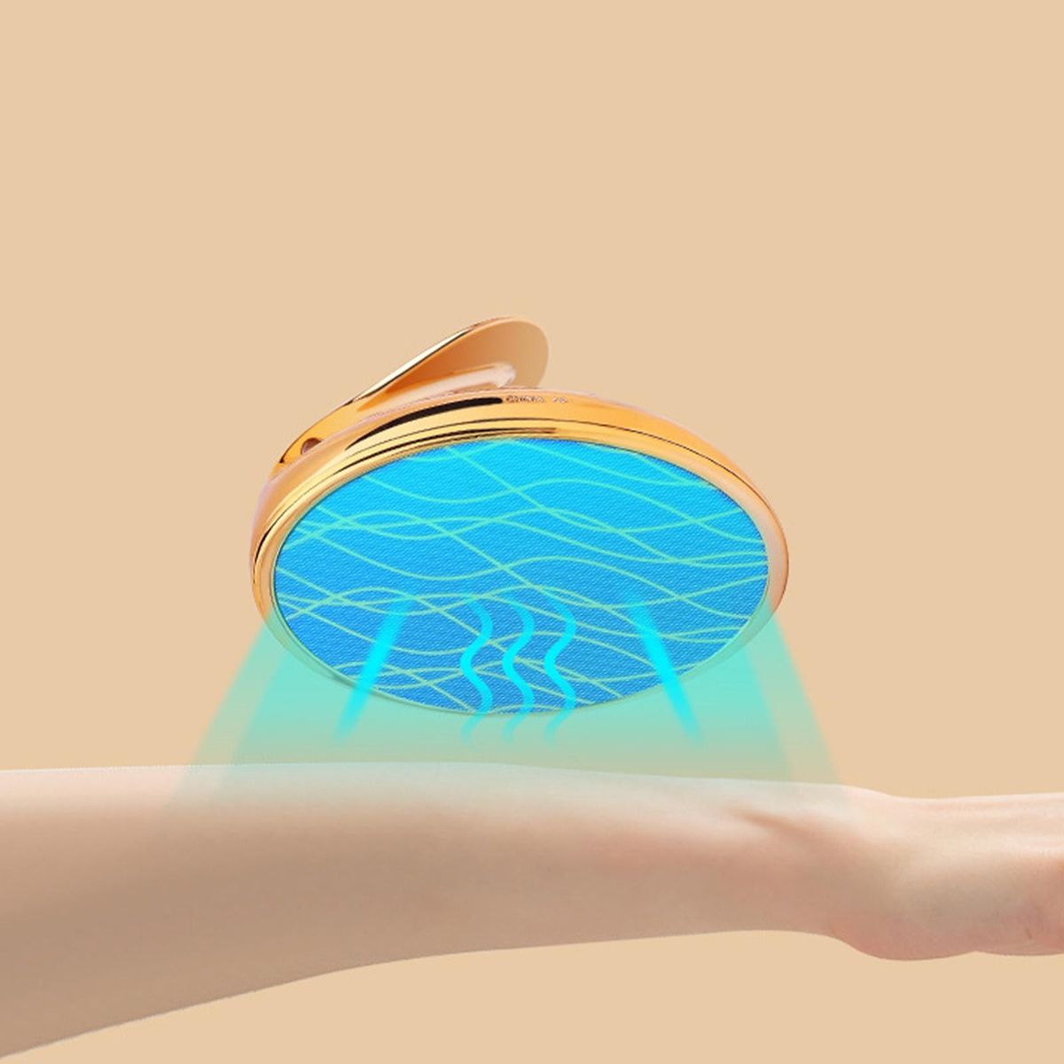 Nano Crystal Hair Remover Eraser Reusable Easy To Use Golden Frame