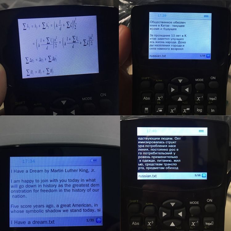 Multi-function 2.4 Inch Display Screen E-book Calculator