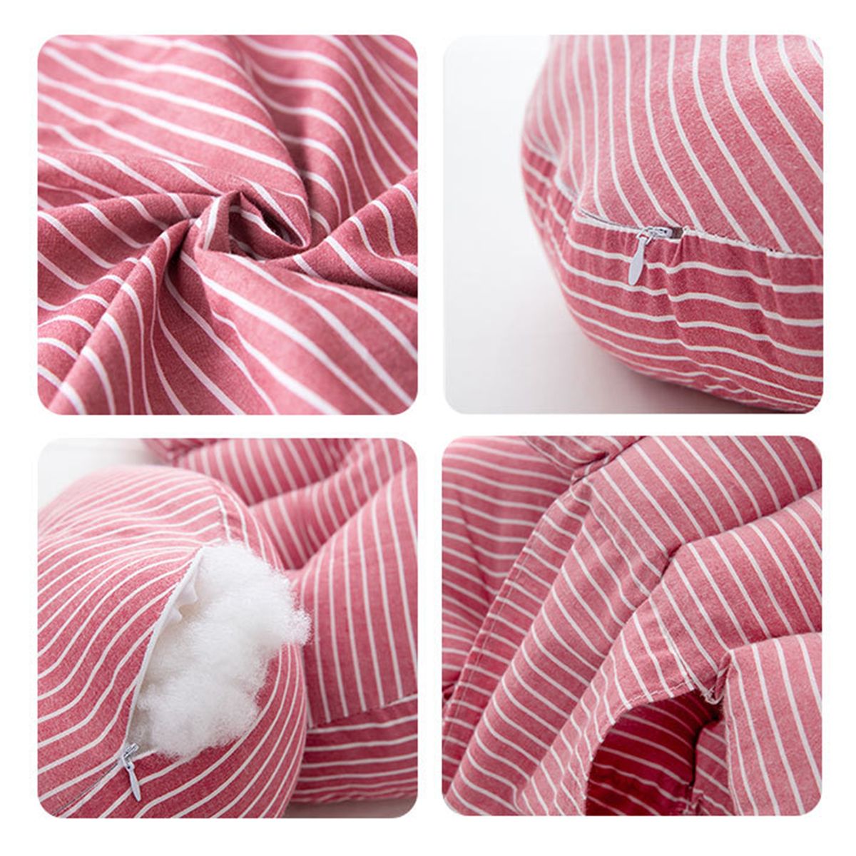 Nursing Cushion Body Abdomen Waist Support Red