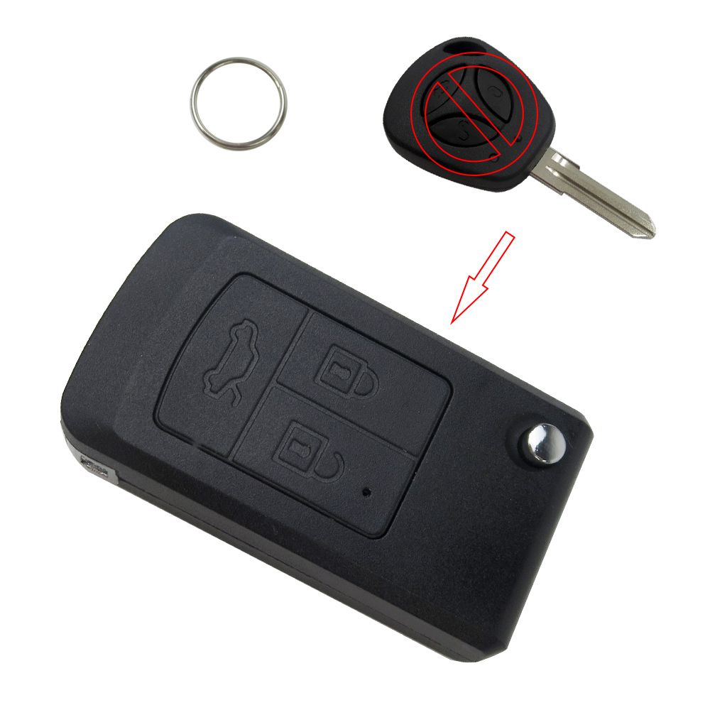 Flip Folding Modified Remote Car Key Case For Lada