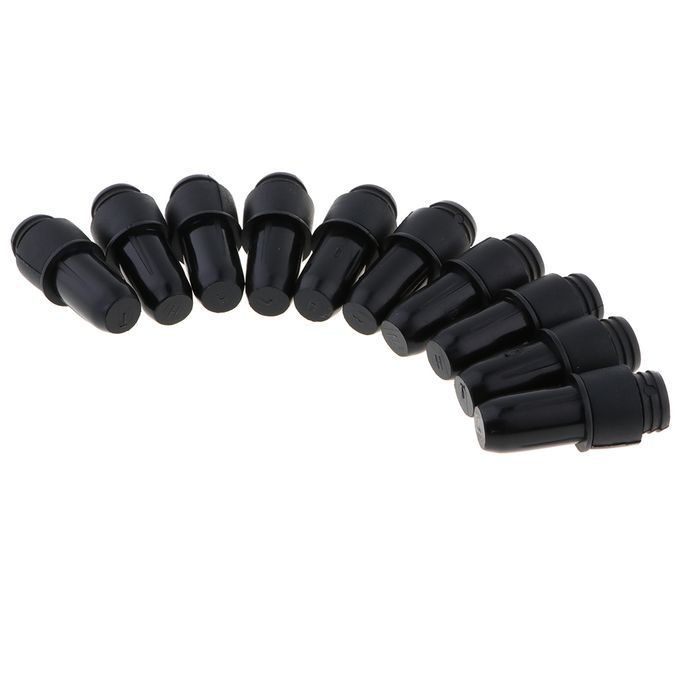10Piece Black Plastic Push Rivet Trim Panel Fastener Clips Sets 052