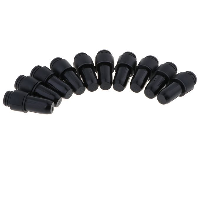 10Piece Black Plastic Push Rivet Trim Panel Fastener Clips Sets 052