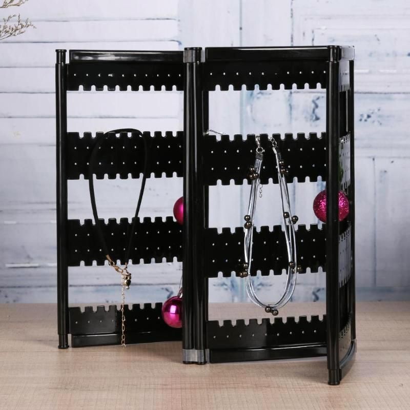 Foldable Necklace Stand Plastic Jewelry Display Earring Rack