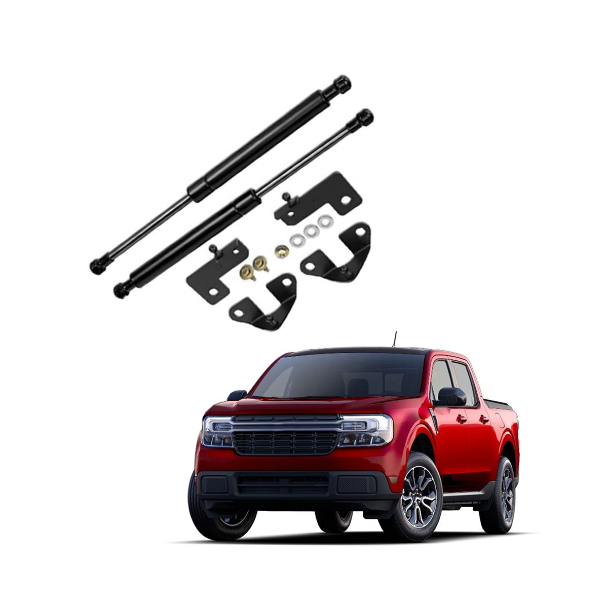 2PCS Front Engine Hood Lift Support Shock Strut for Ford
