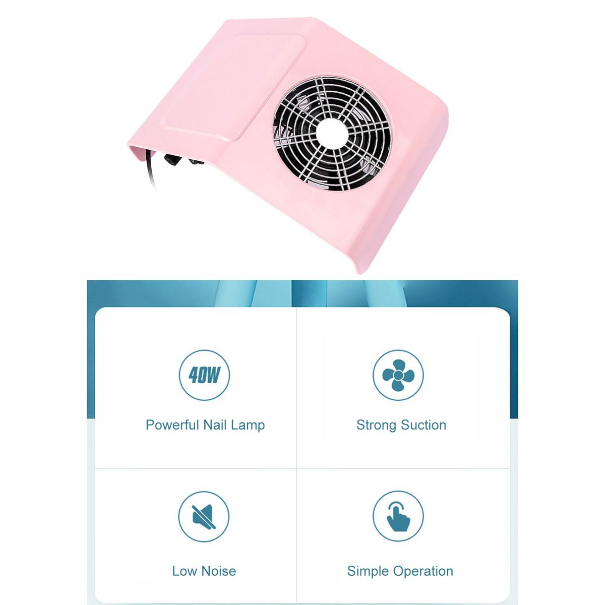 40W Nail Art Salon Suction Dust Machine Dust Collector