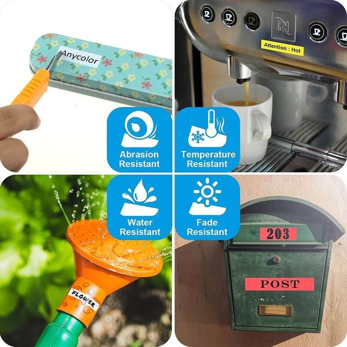 9 Mm Label Tape Compatible For Brother Waterproof Easy To Peel