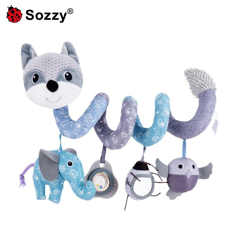 SOZZY crib pendant baby plush doll newborn gift bed hanging bed around baby toys wholesale New Elephant Bed Around Pink - No Card