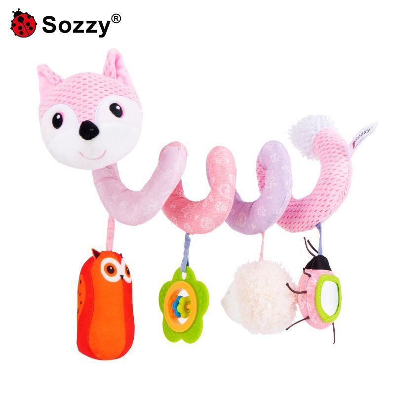 SOZZY crib pendant baby plush doll newborn gift bed hanging bed around baby toys wholesale New Elephant Bed Around Pink - No Card