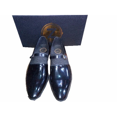 Black Monk Strap Shoe