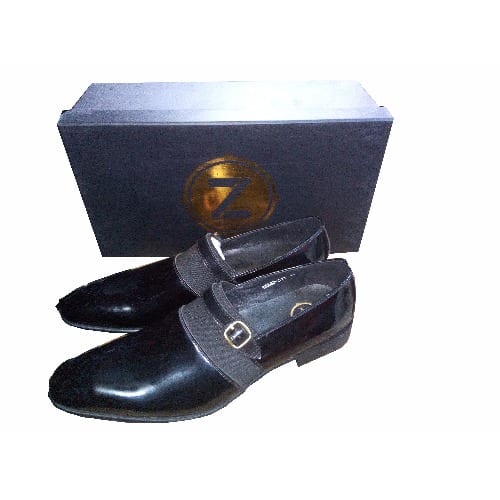 Black Monk Strap Shoe