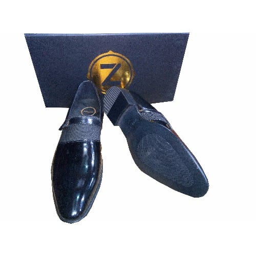 Black Monk Strap Shoe