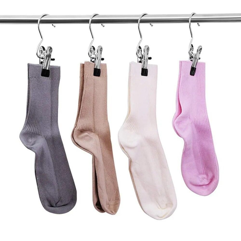 12 Pcs Hangers Portable Clothes Hook Hanging Clothes Pins Travel Home Clothing Boot Hanger Hold Clips Home Tool Accessories