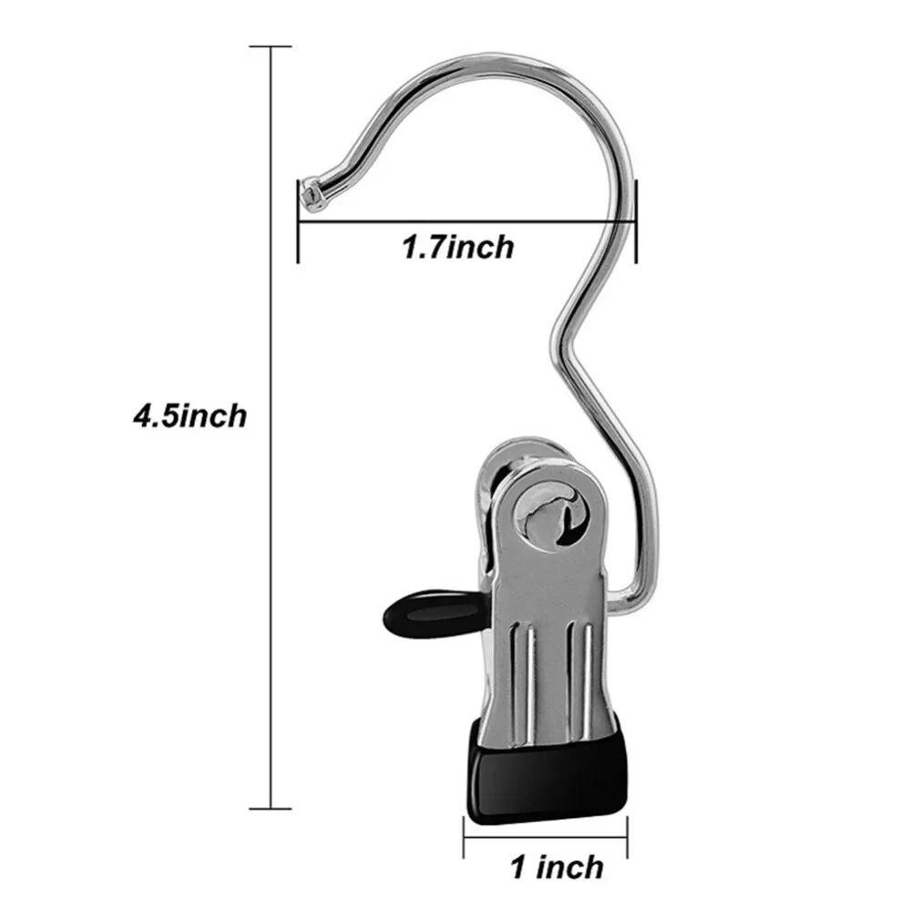 12 Pcs Hangers Portable Clothes Hook Hanging Clothes Pins Travel Home Clothing Boot Hanger Hold Clips Home Tool Accessories
