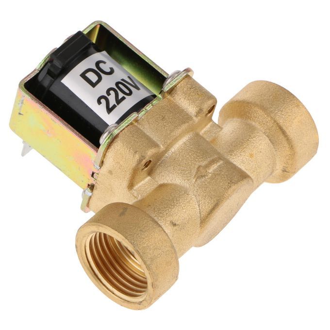 1/2BSP 220V DC Electric Solenoid Valve Brass Plastic For Solar Water