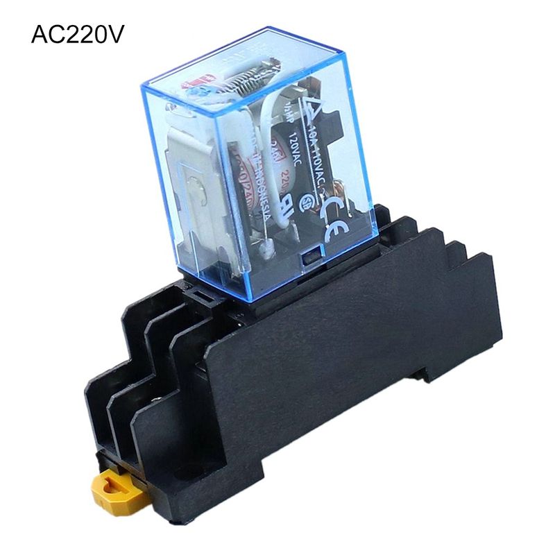 10Pcs LY2NJ JQX-13F DC 12/24V AC 220V 8 Pins Coil