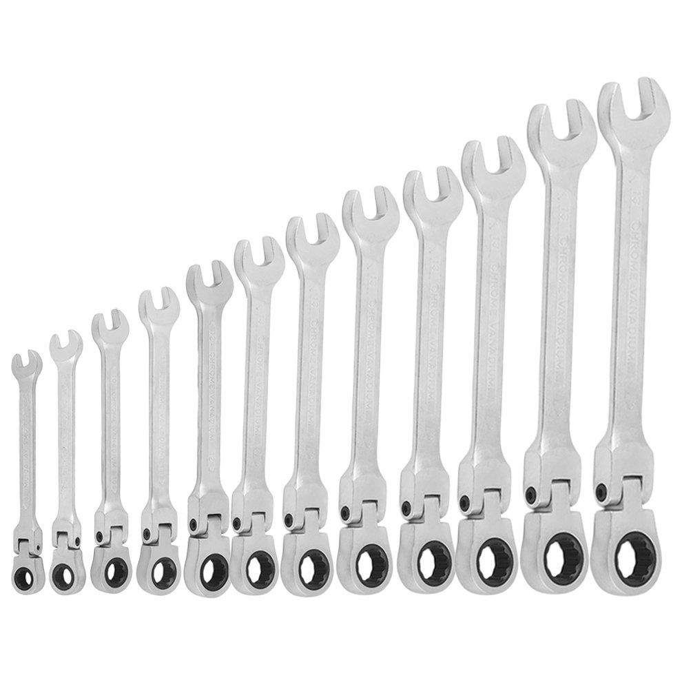 Pra Ti Al Movable Head Rat Het Spanner Wren H Wren H Flexible Head Tool-Silver