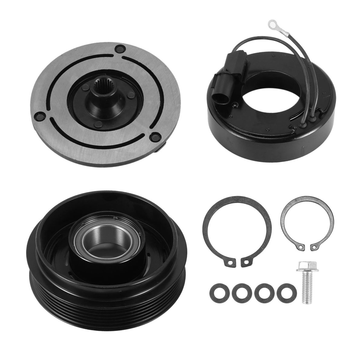 A/C Compressor Clutch Assembly Kit for Hyundai Santa Fe Sonata Kia