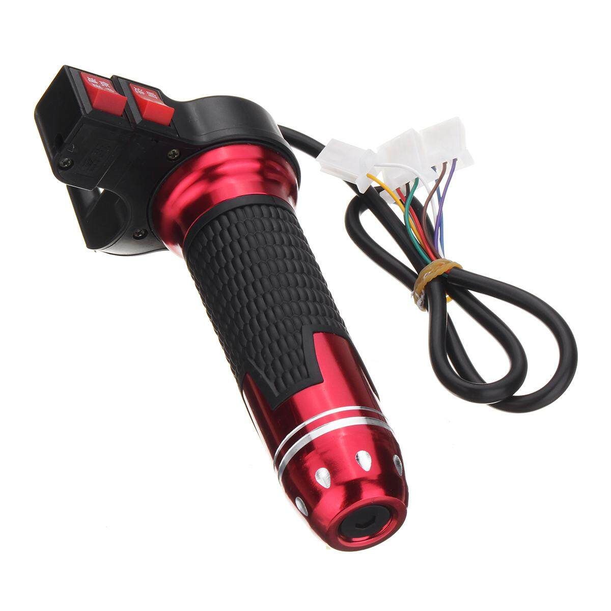 Red 3 Speed Electric Scooter Throttle Grip Handlebar Red (red)