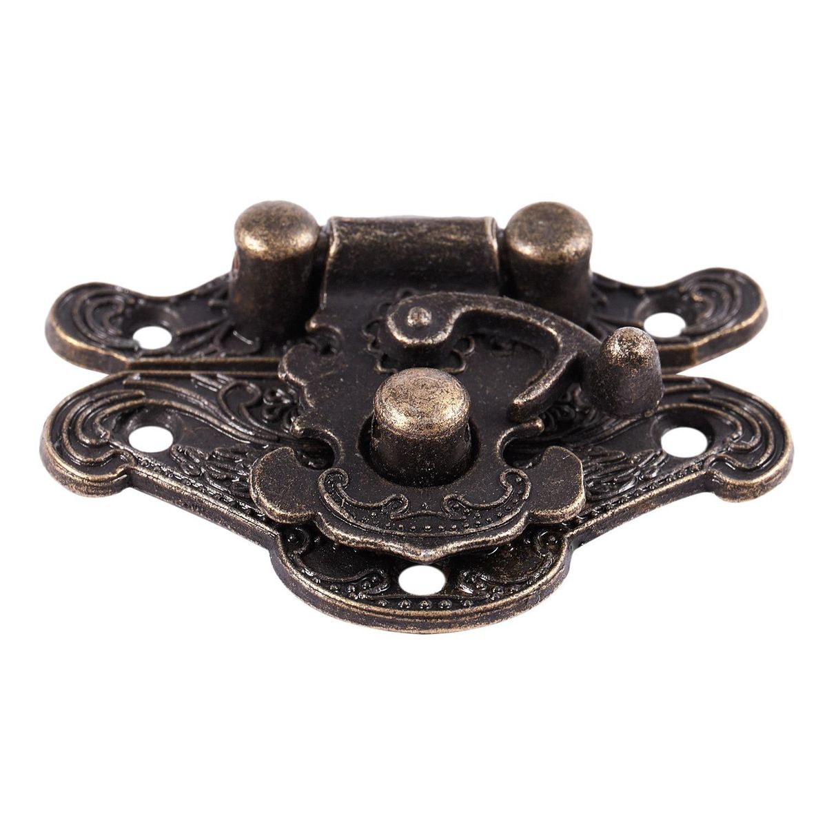 Antique Retro Vintage Decorative Latch Wooden Jewelry Box Hasp Pad Chest Lock SizeExtra Small