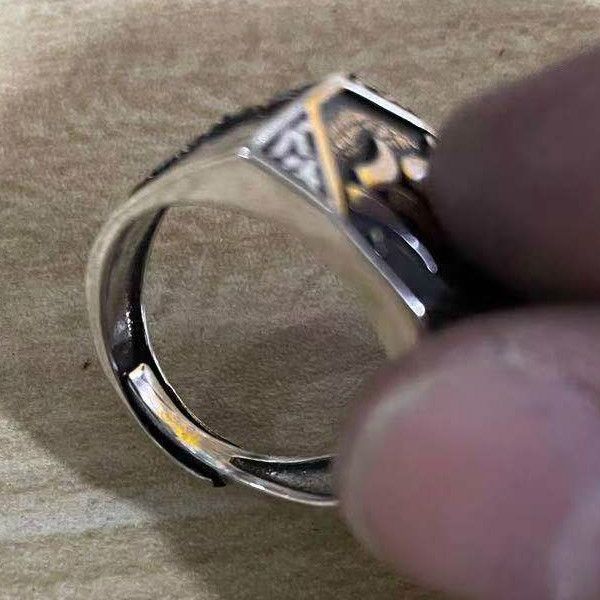 OM Sutra Mantra Adjustable Lucky Charms Finger Ring