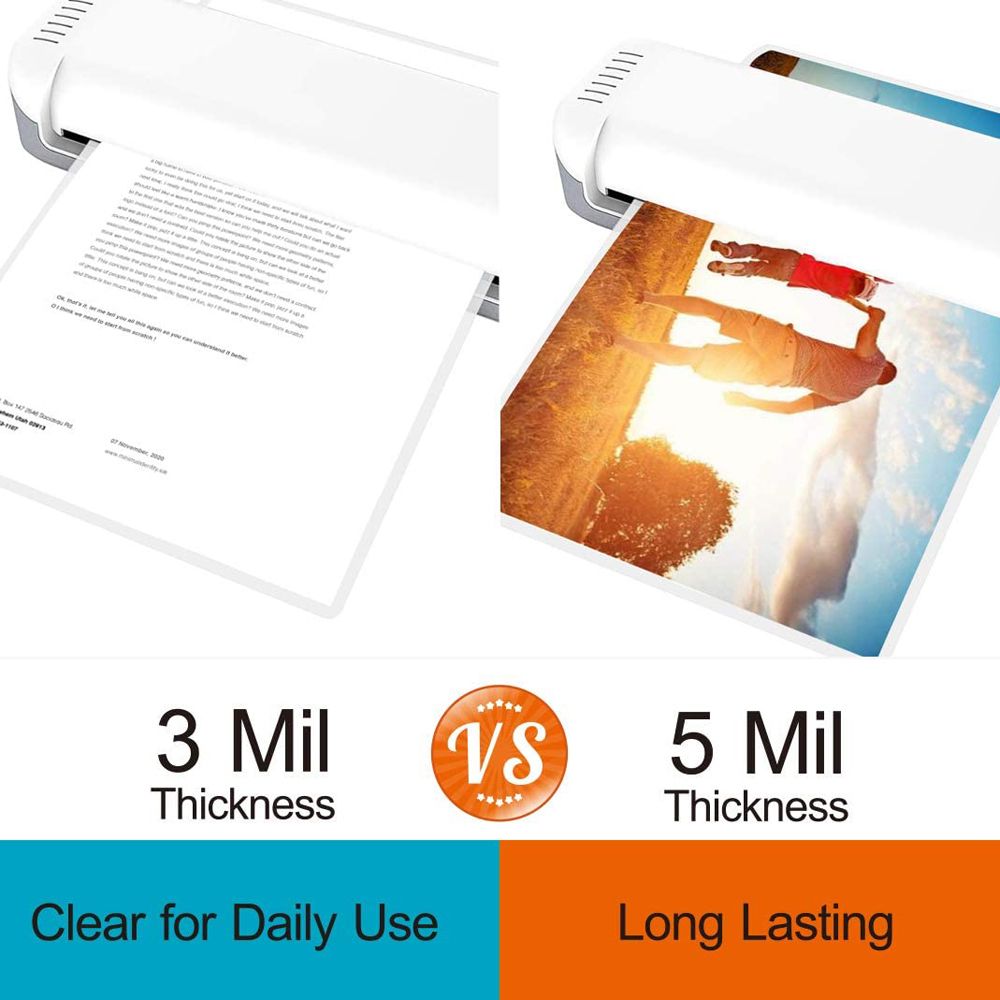 100PCS A4 8C (216x303mm)  Clear Lamination Sheets  Plastic