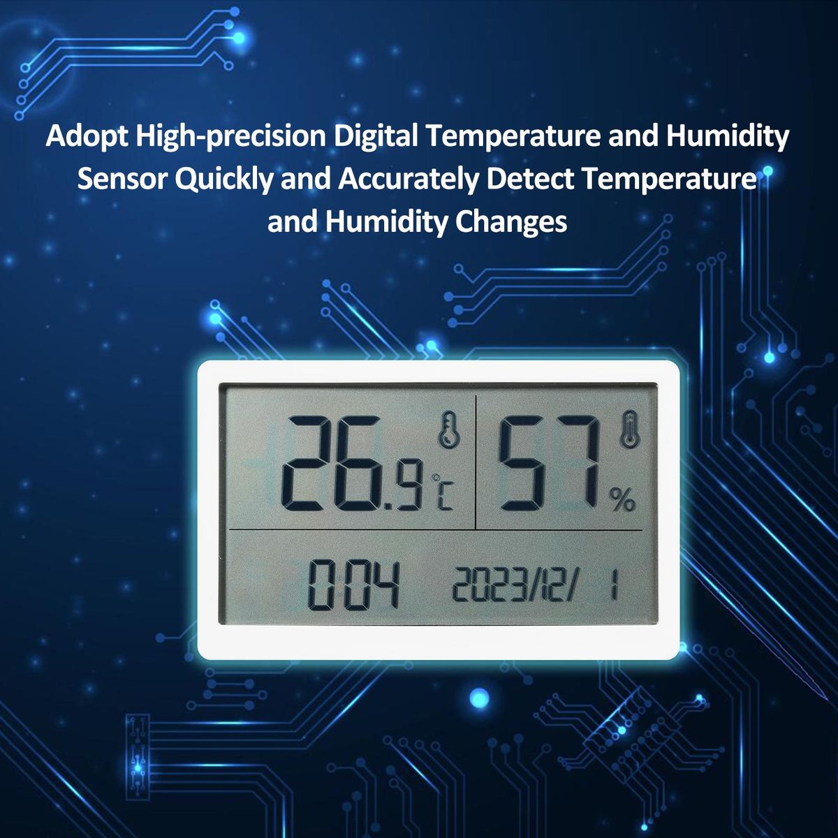 GM1372 Thermometer Indoor Household High-Precision Electronic Digital Temperature and Humidity Meter Infant Room Dry Temperature and Humidity Meter