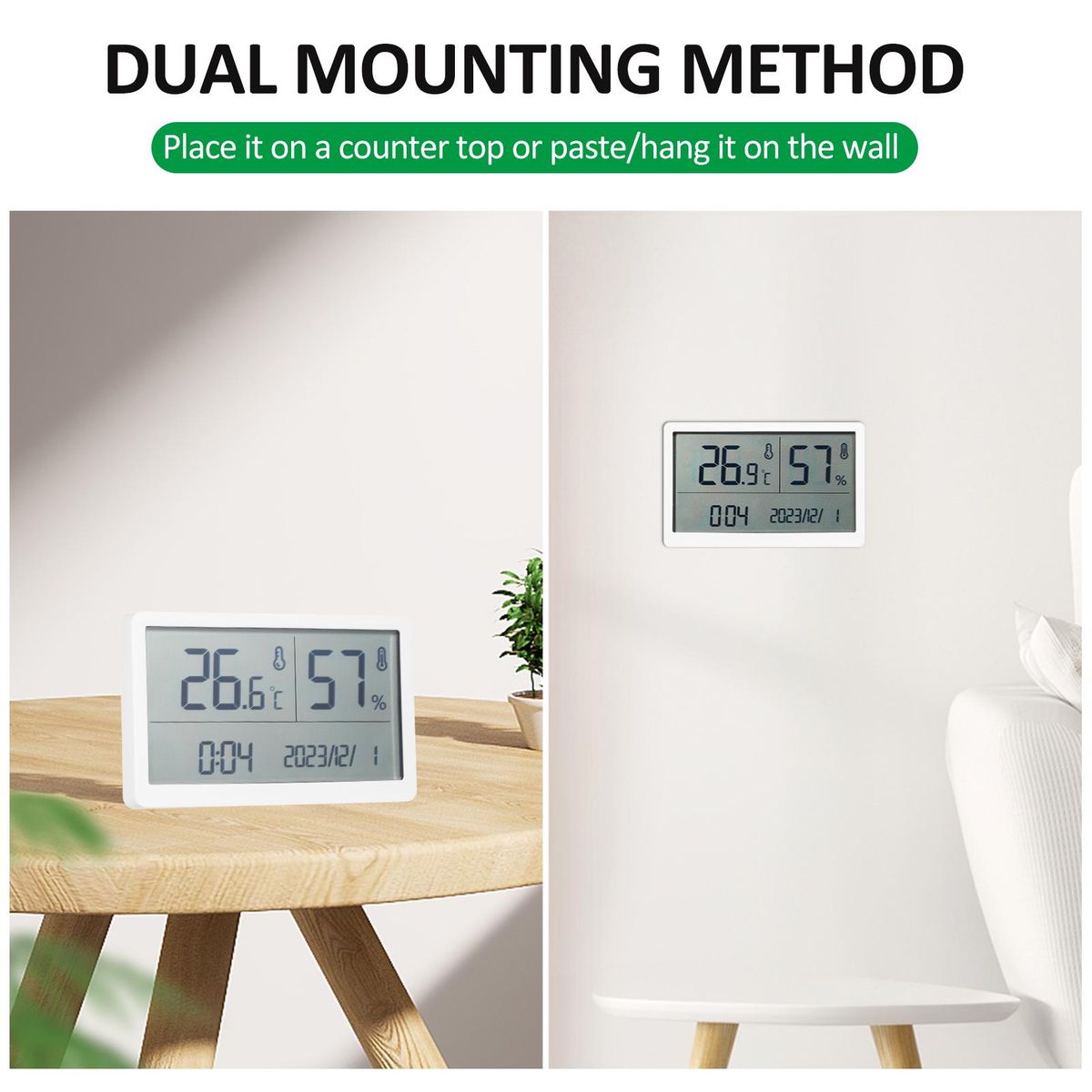 GM1372 Thermometer Indoor Household High-Precision Electronic Digital Temperature and Humidity Meter Infant Room Dry Temperature and Humidity Meter
