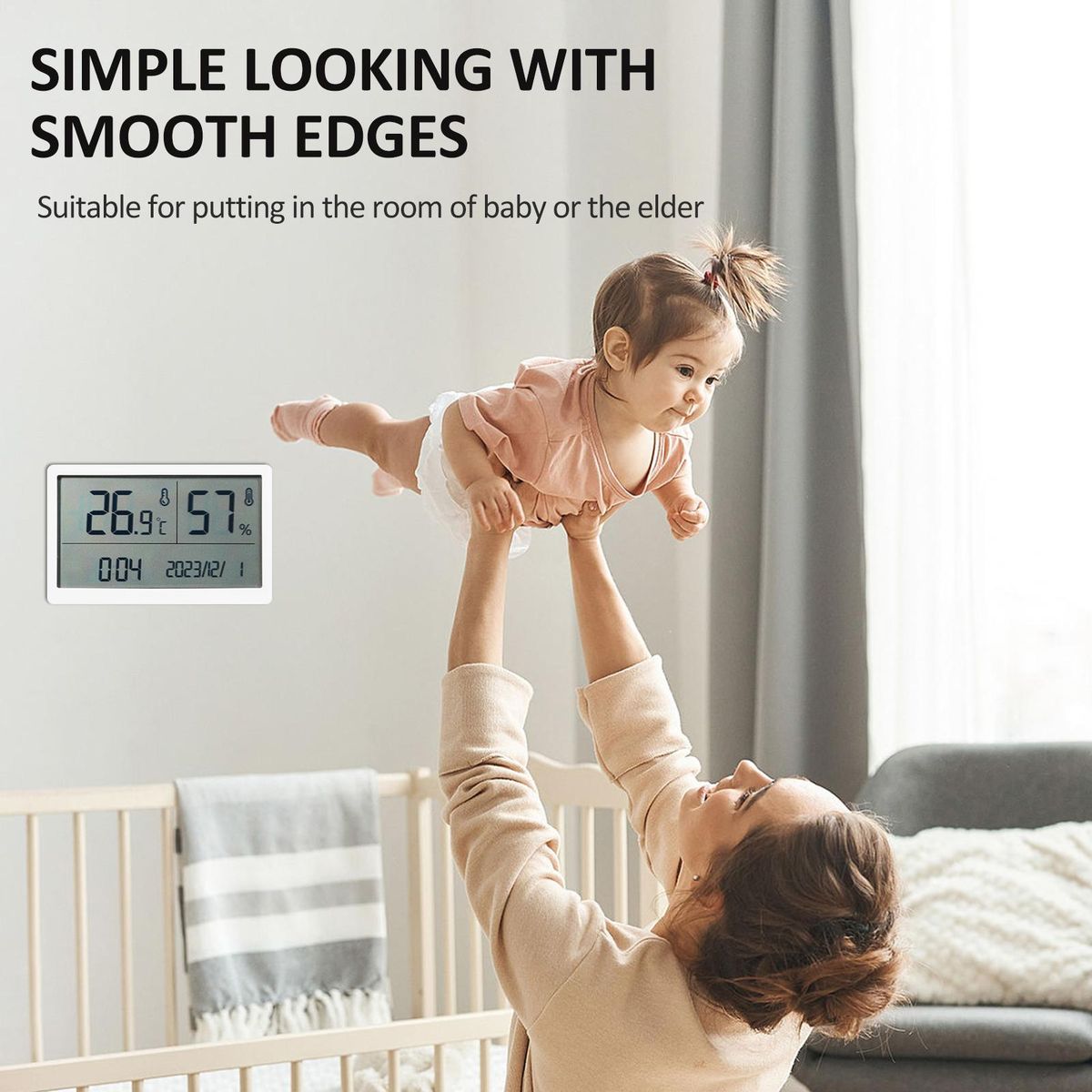 GM1372 Thermometer Indoor Household High-Precision Electronic Digital Temperature and Humidity Meter Infant Room Dry Temperature and Humidity Meter