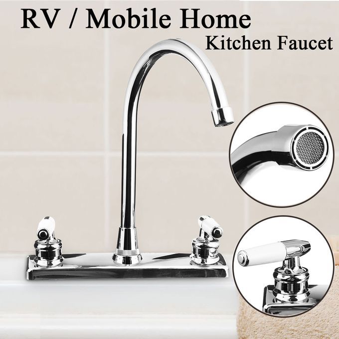 RV/Mobile Home Double Basin Faucet For Kitchen