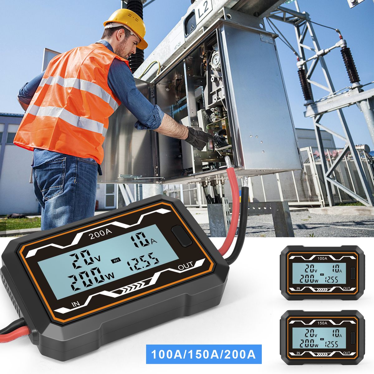 High Precision DC Power Meter Power Analyzer Voltage Current