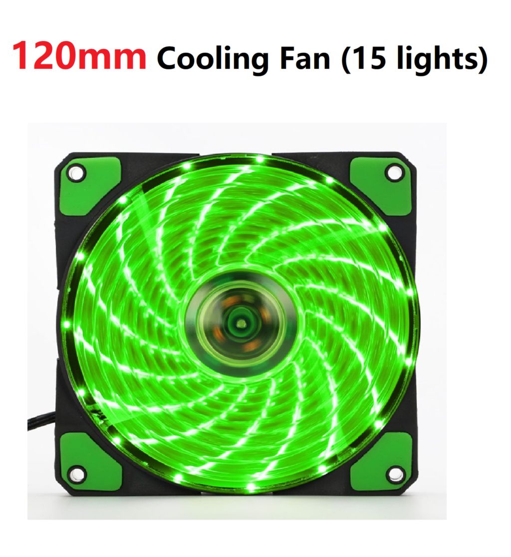 120mm PC Computer Case Fan Cooling Cooler Adjustable RGB Led 12V Mute Ventilador PWM RGB Case Fans Adjust Speed For Computer As Show