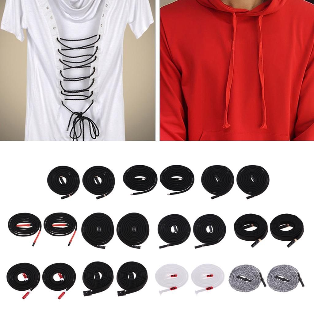 2X Multi-purpose Rope Replacement Drawstring & Metal Tips For Pants A
