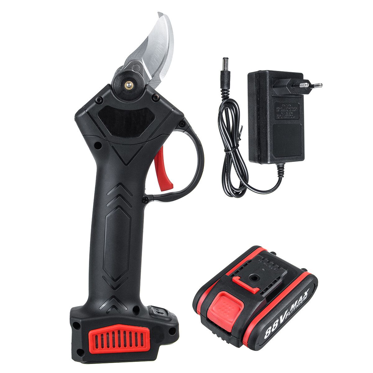 88V Rechargeable Cordless Trimmer ,Electric Pruning Shears Secateur ,Tree Branch Pruner Gardening Tools